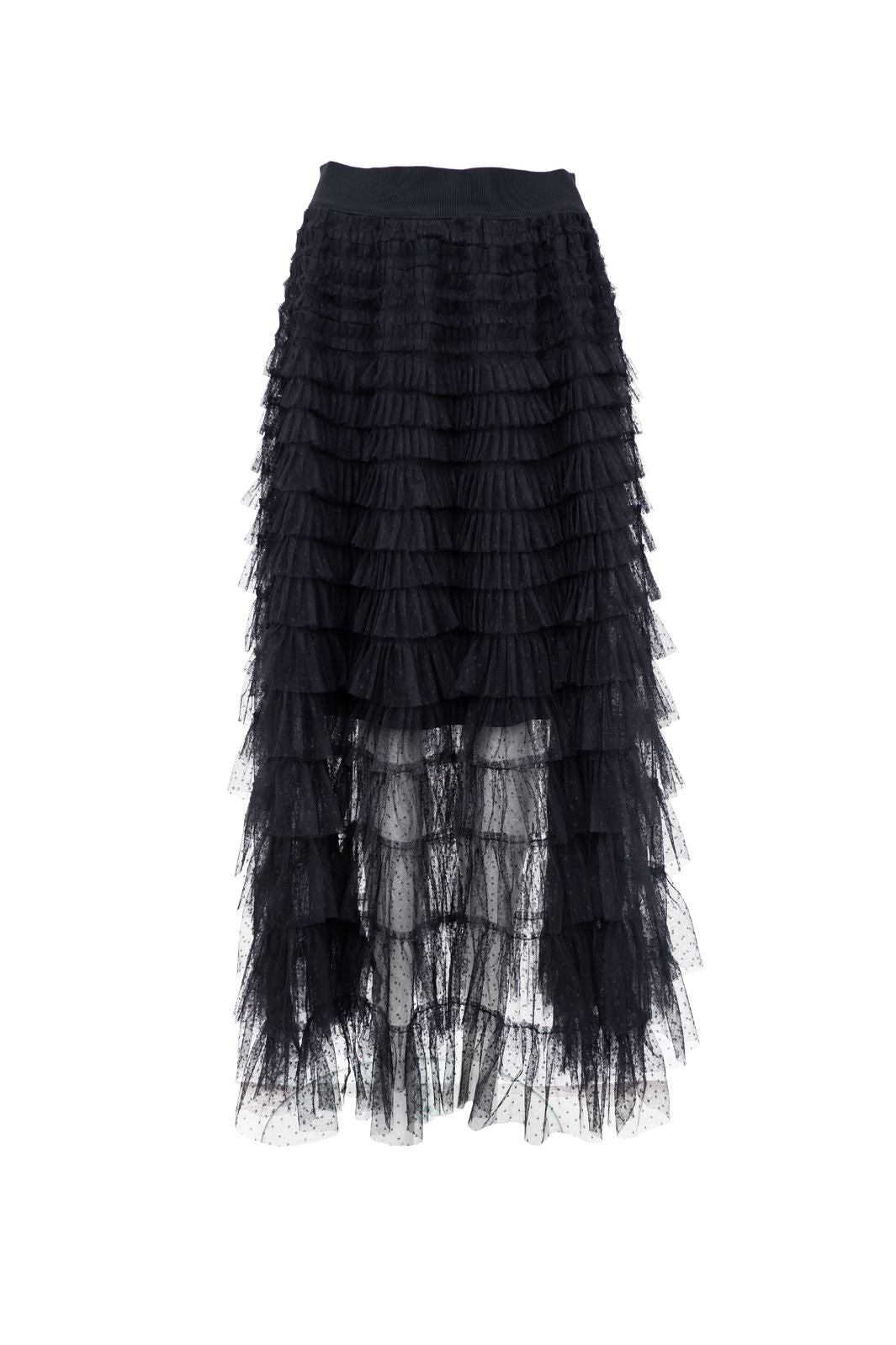 Black Colour - Bcangelina Mesh Skirt 40965 - Black