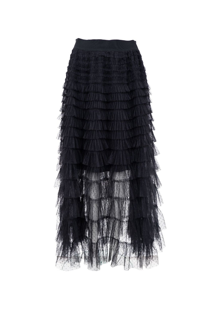 Black Colour - Bcangelina Mesh Skirt 40965 - Black
