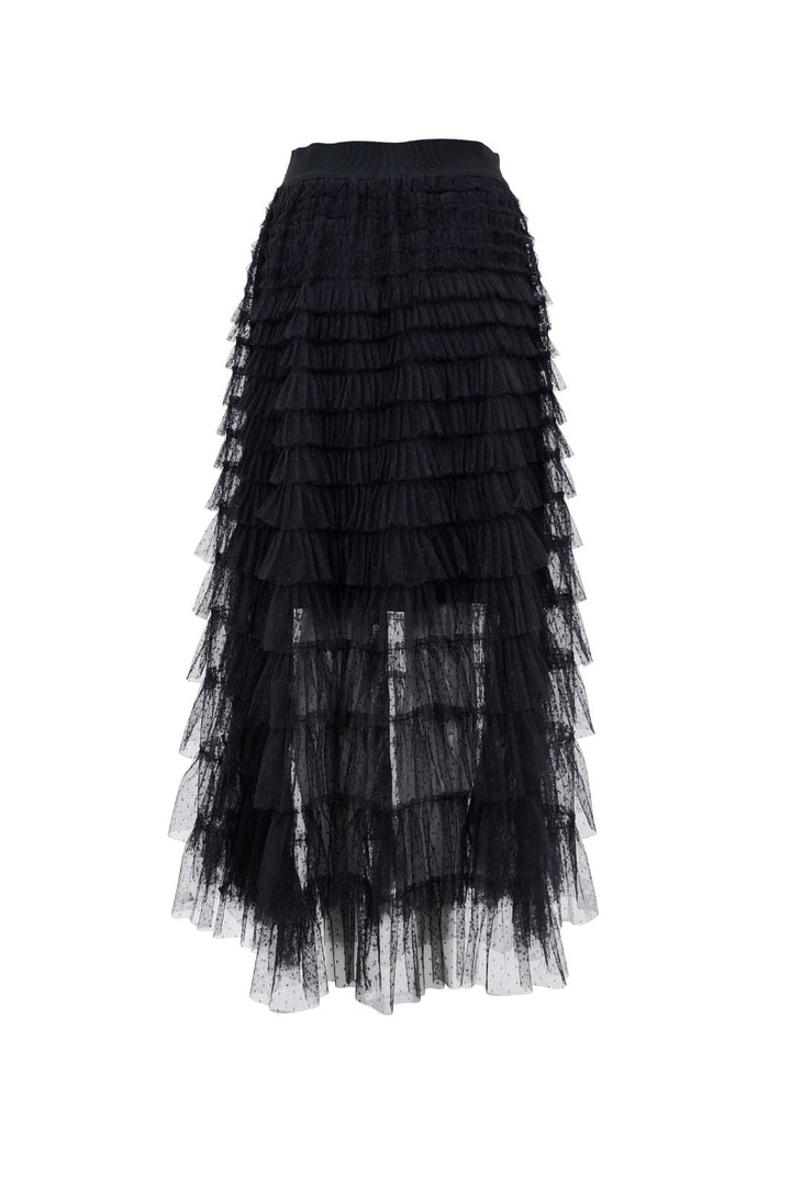 Black Colour - Bcangelina Mesh Skirt 40965 - Black