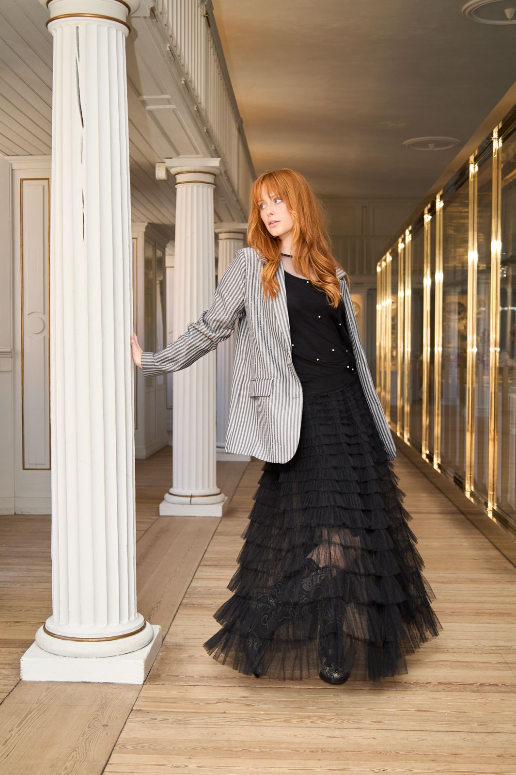 Black Colour - Bcangelina Mesh Skirt 40965 - Black