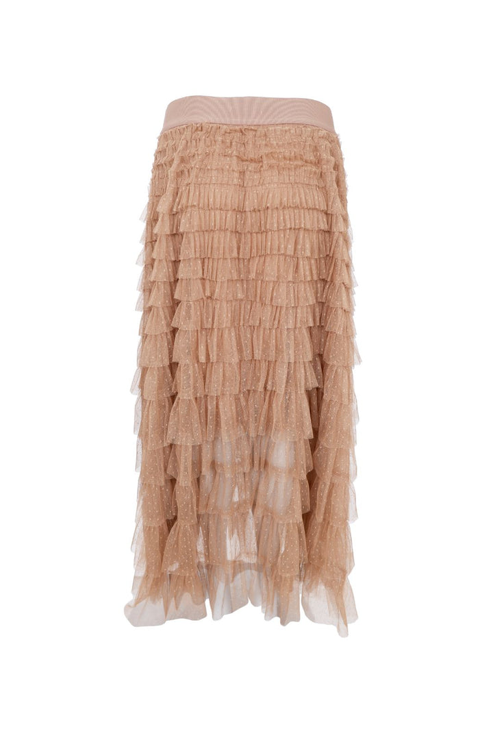 Black Colour - Bcangelina Mesh Skirt 40965 - Latte