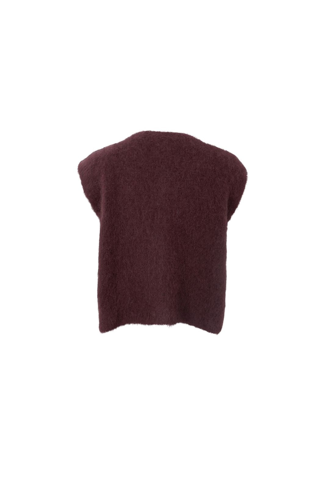 Black Colour - Bcbjoerk Knitted Button Vest 1217 - Coffee