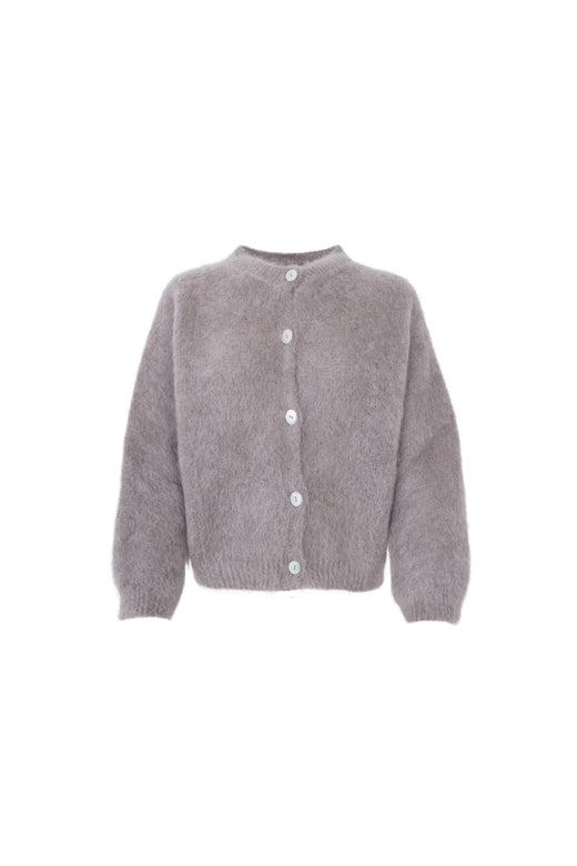 Black Colour - Bcbjoerk Patent Knit Cardigan 1264 - Taupe
