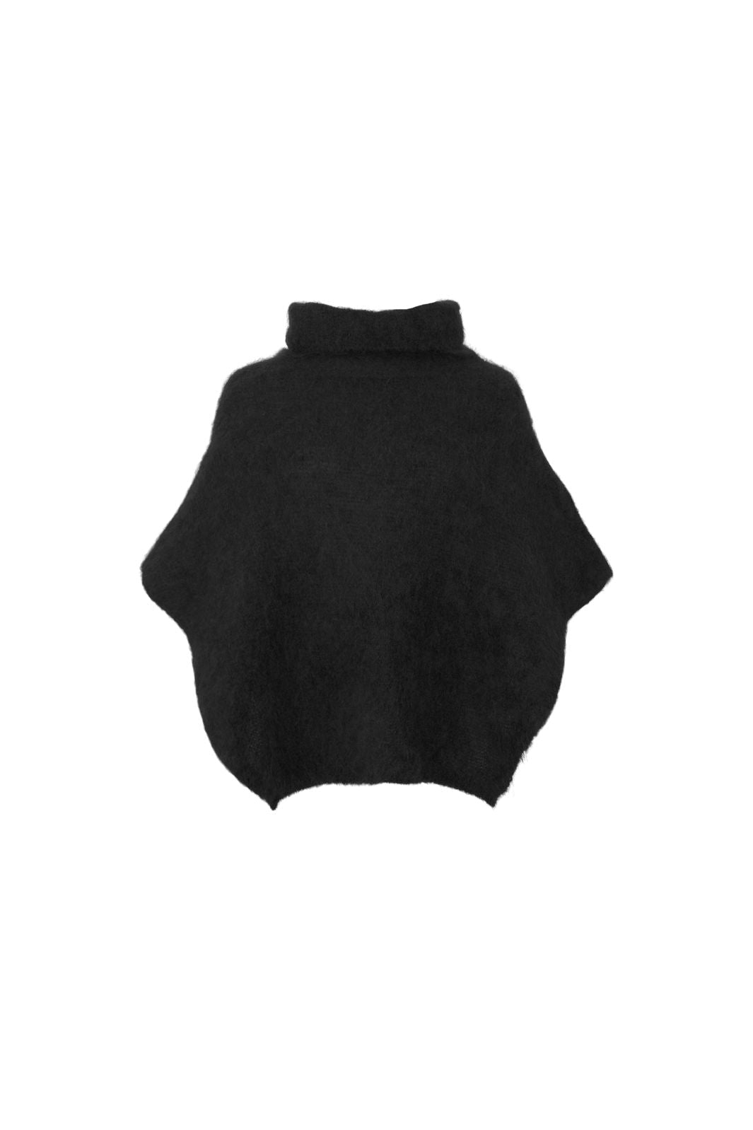 Black Colour - Bcbjoerk Roll Neck Poncho 1273 - Black