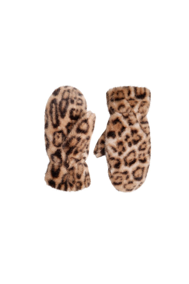 Black Colour - Bcblaze Soft Mittens 8022 - Natural Leo