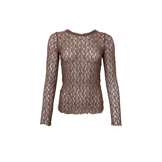 Black Colour - Bccecily Lace Blouse 41288 - Shirts - Coffee Bluser 