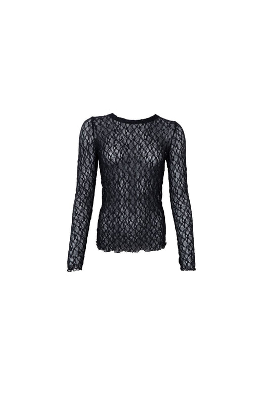 Black Colour - Bccecily Lace Blouse 41288 - Shirts - Plum
