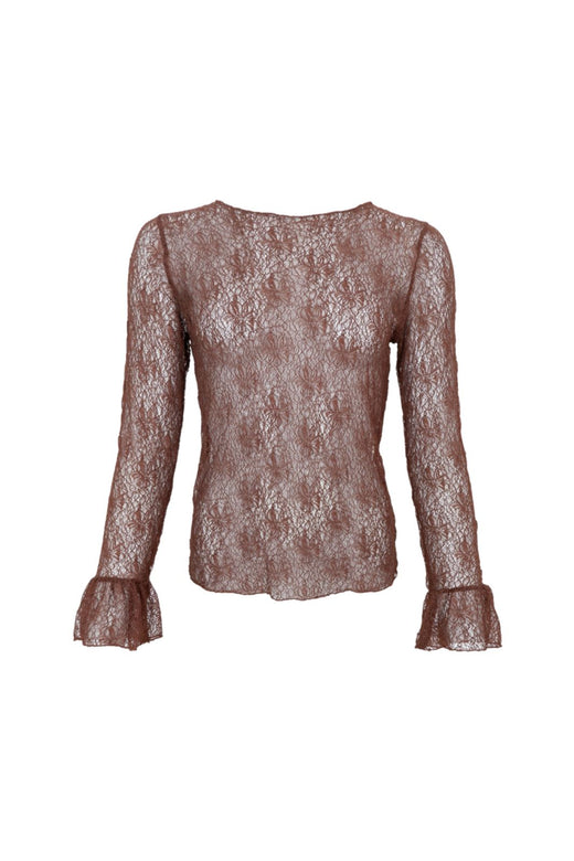 Black Colour - Bccilie Lace Blouse 41369 - Shirts,Mesh & Basic Blouses,Clothes - Coffee