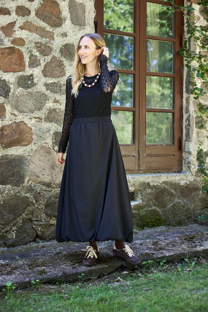 Black Colour - Bcdavina Balloon Skirt 41290 - Black