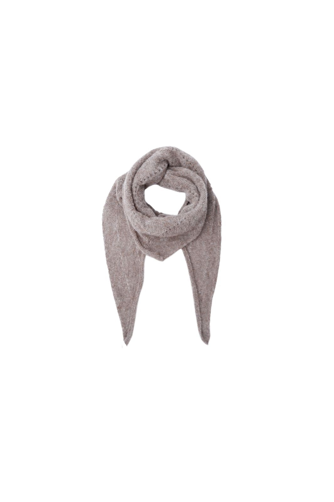 Black Colour - Bcdell Knitted Mini Scarf 208327 - Taupe