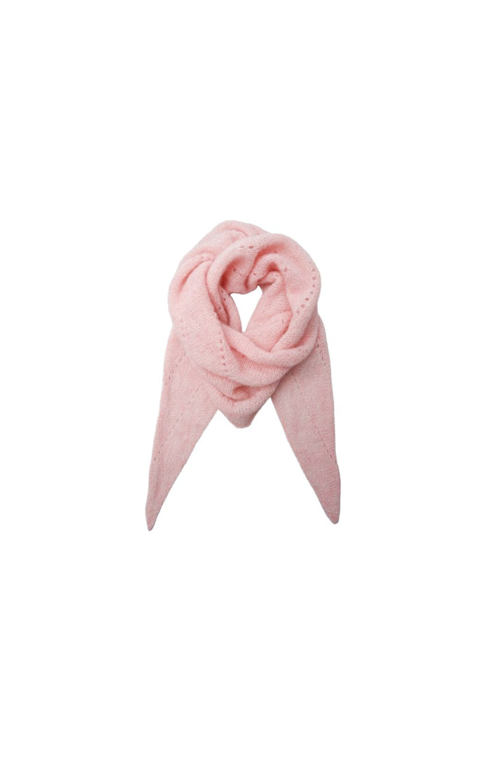 Black Colour - Bcdell Knitted Mini Scarf - Rose