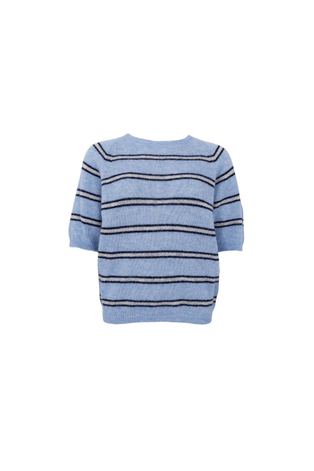 Black Colour - Bcdell Ss Jumper 1246 - Blue Marine