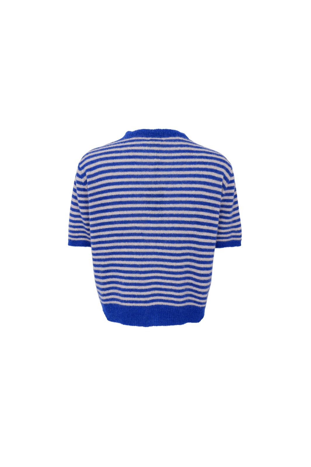 Black Colour - Bcdell Striped Ss Cardigan 1256 - Blue