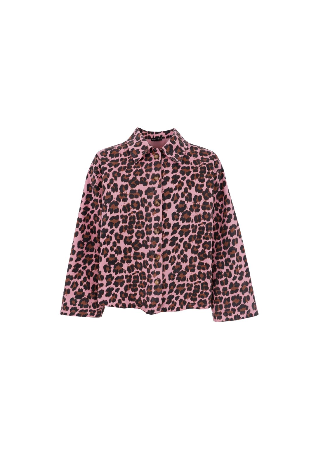 Black Colour - Bcellie Shirt Jacket 41101 - Pink Leo