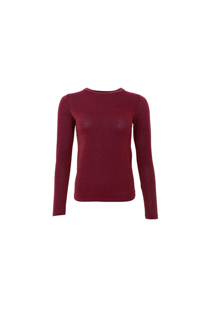 Black Colour - Bcfaye Lurex Blouse 3739 - Shirts - Hunter Green