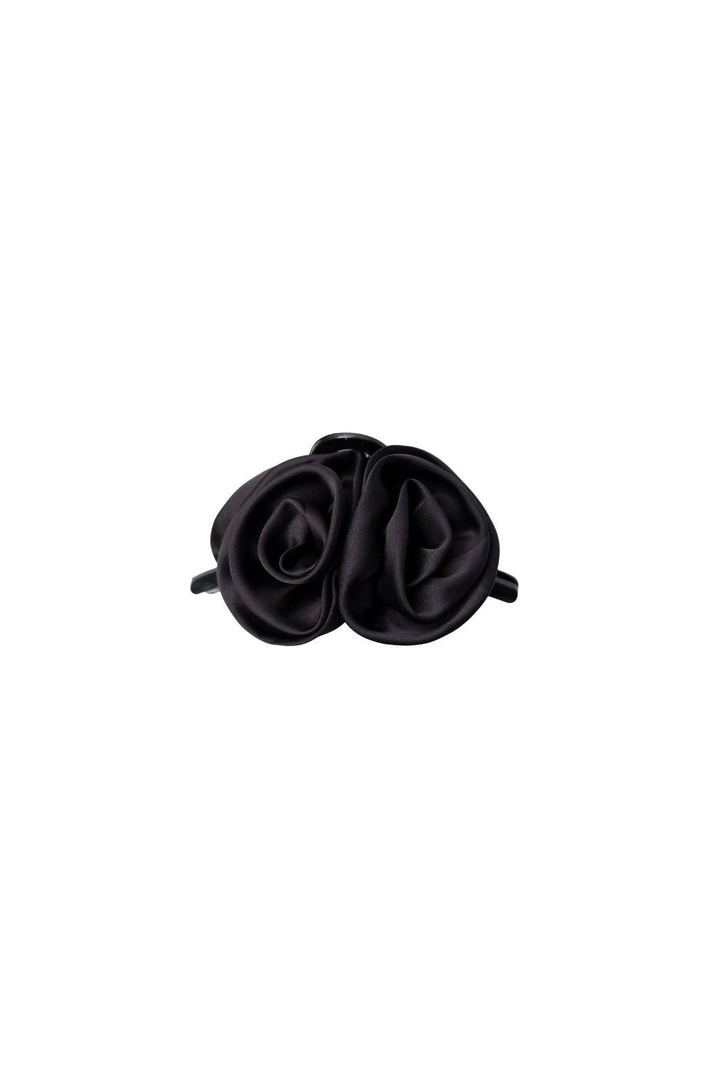 Black Colour - Bcfina Flower Hair Claw 6067 - Black