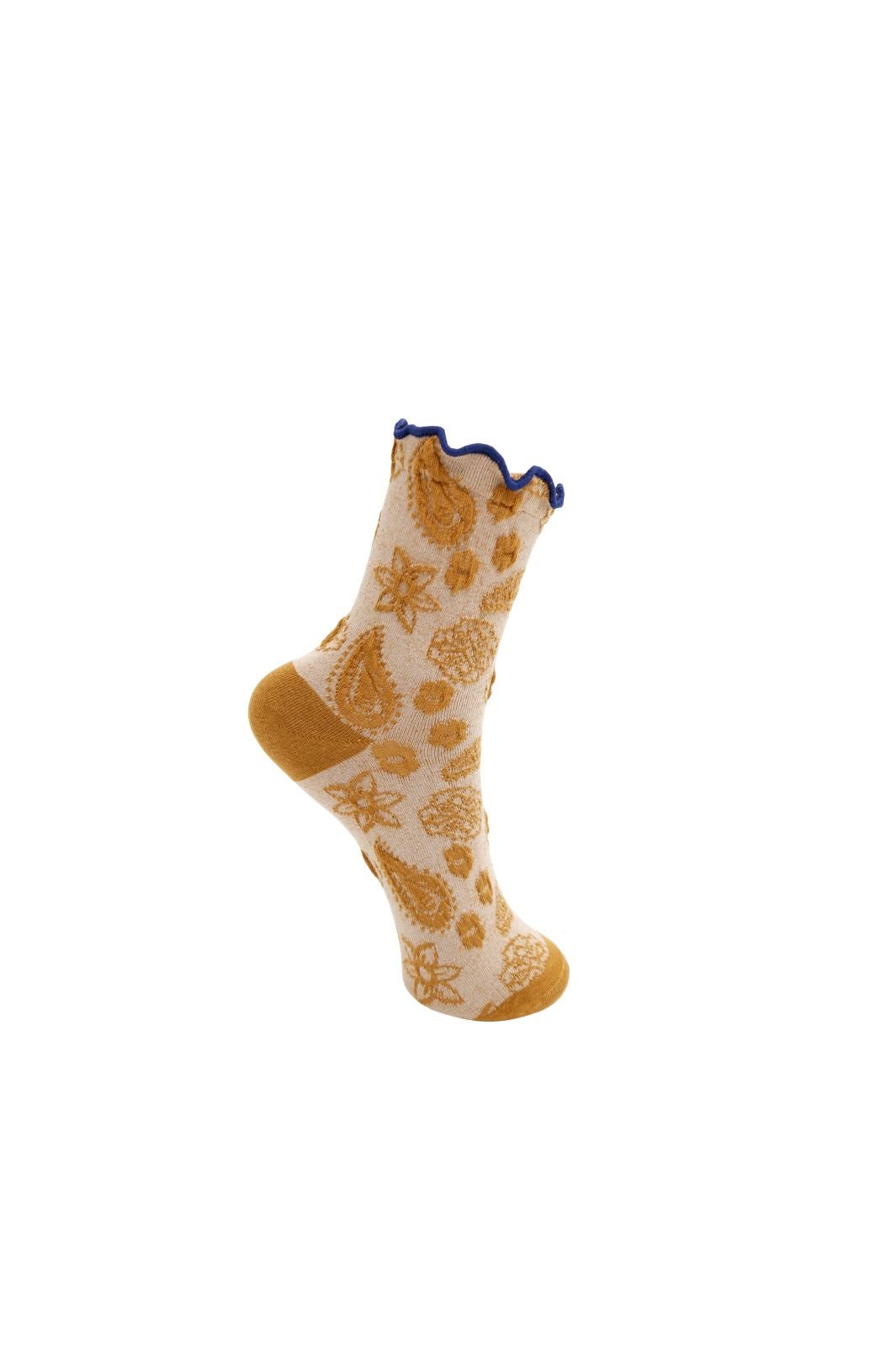 Black Colour - Bcflow Sock 8563 - Mustard