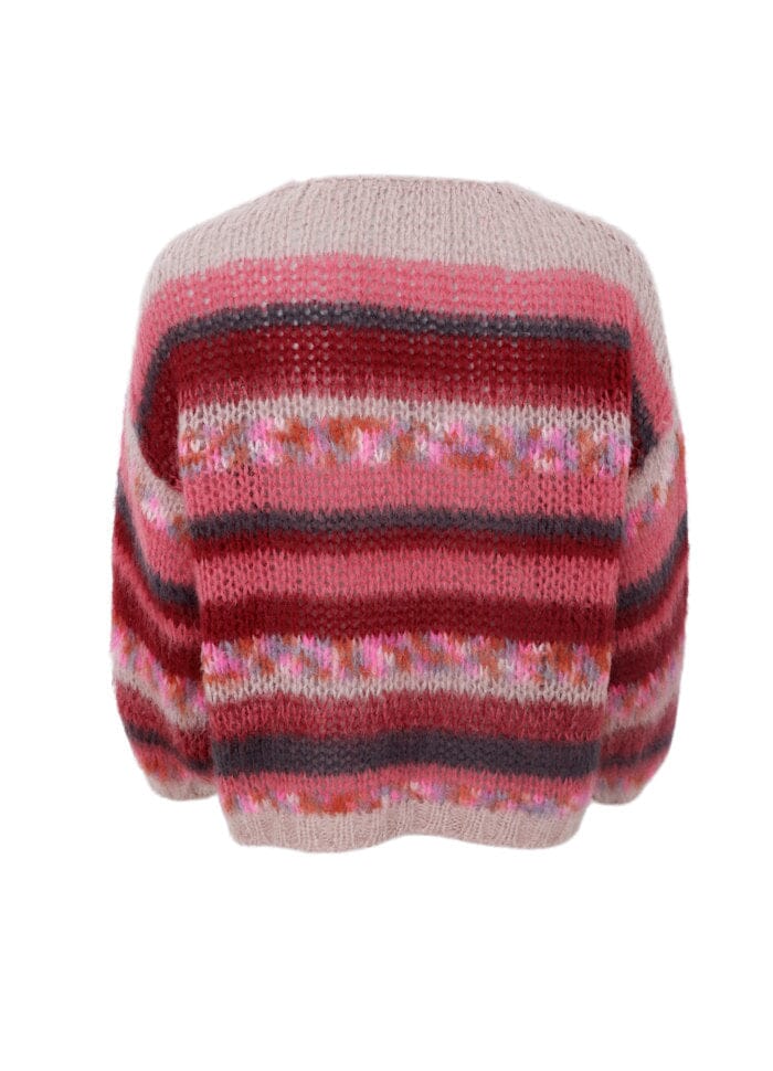 Black Colour - Bcfontana Multi Striped Cardigan 1221 - Berry Cardigans 