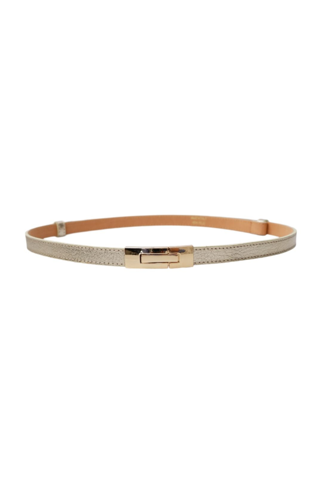 Black Colour - Bchazel Belt 10337 - Gold Coloured
