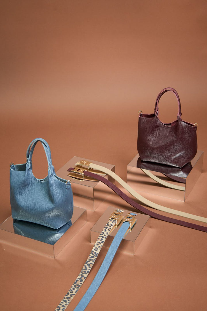 Black Colour - Bcisolde Leather Bag 9364 - Wine