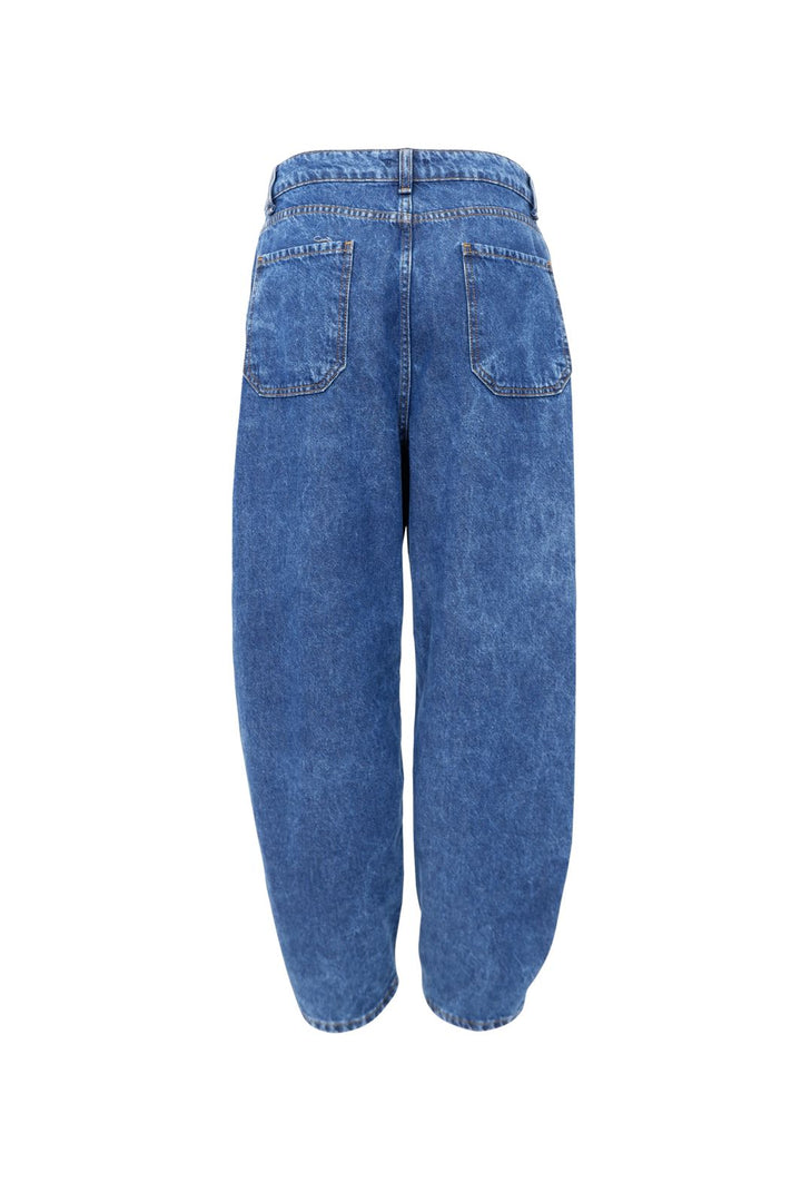 Black Colour - Bcizzy Denim Barrel Pant 41075 - Mid Blue