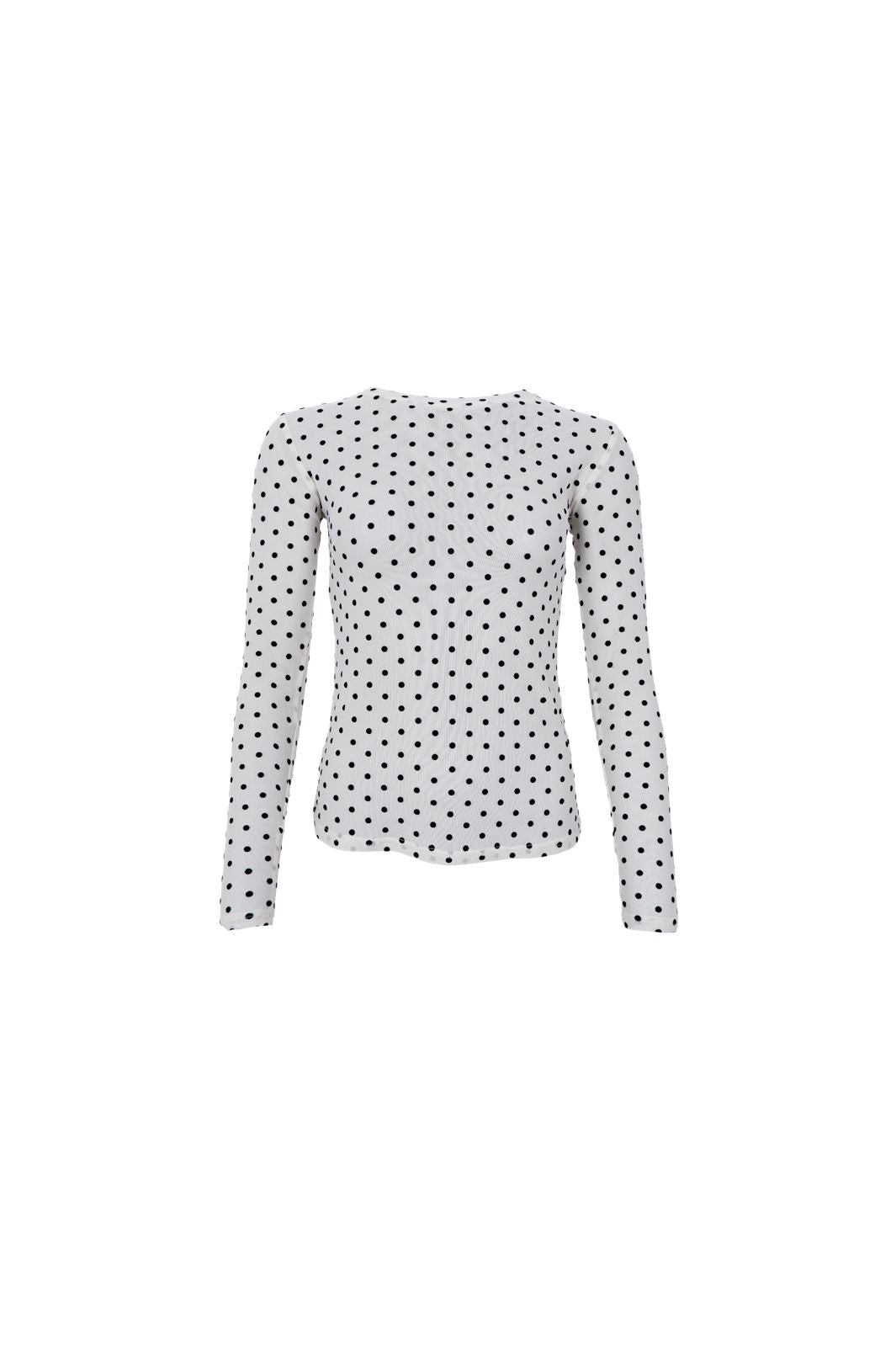 Black Colour - Bcjennie Dotted Mesh Blouse 40611 - Shirts - Off White