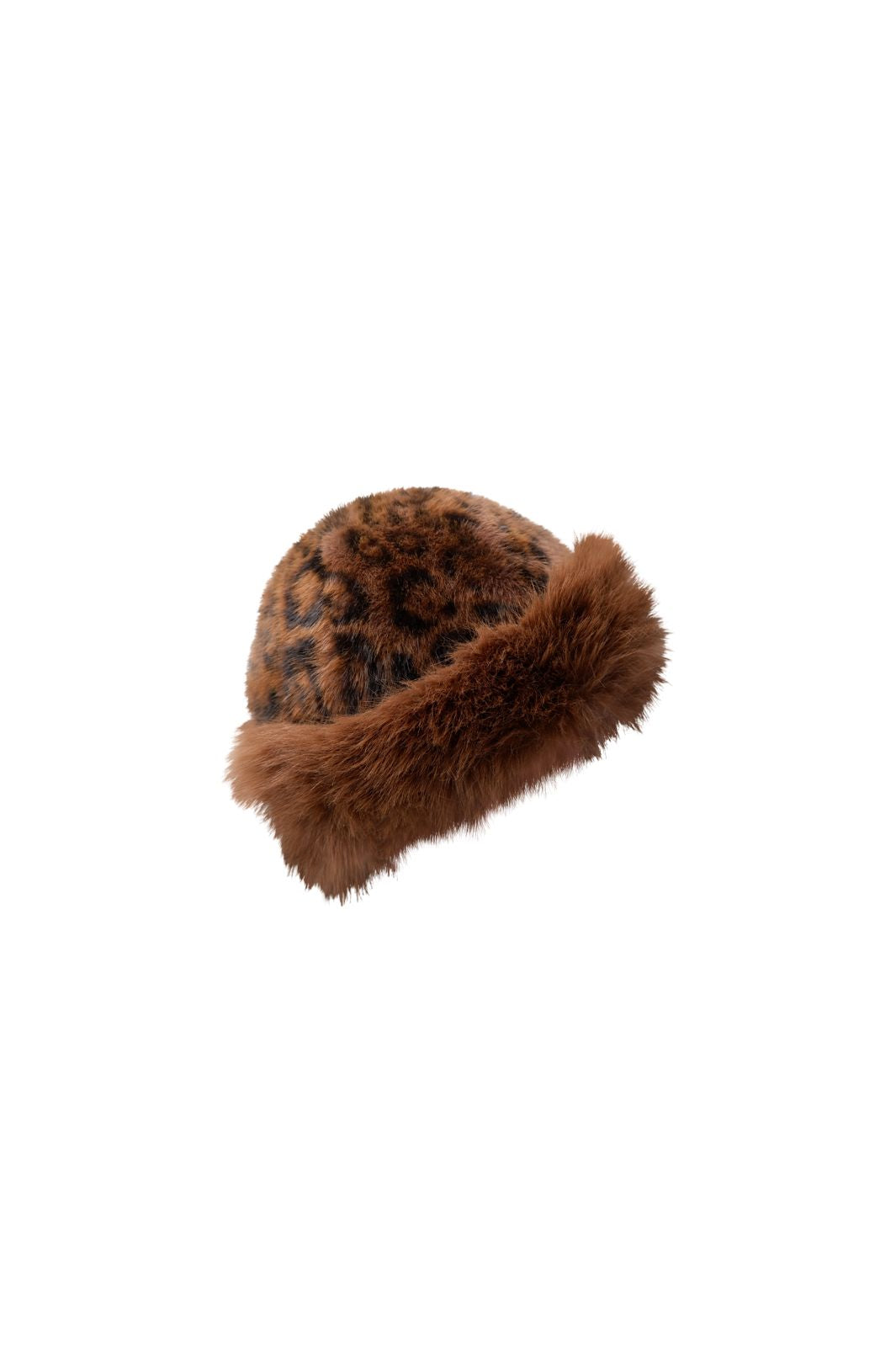 Black Colour - Bckajsa Fluffy Hat 8049 - Coffee Leo