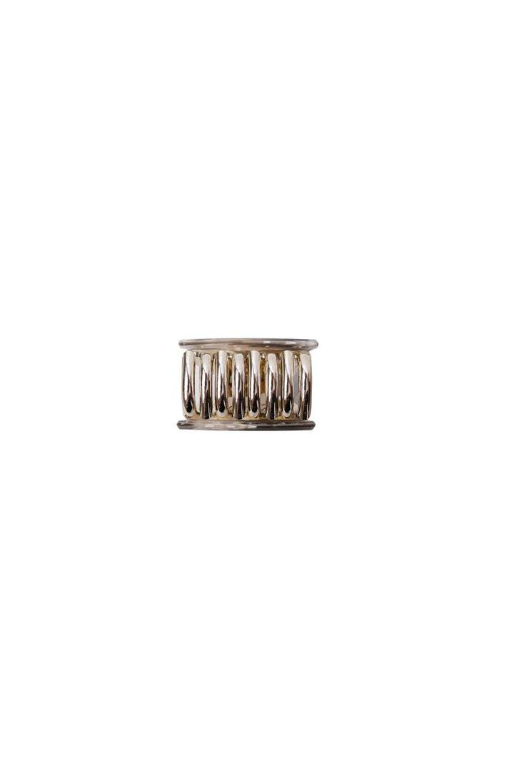 Black Colour - Bckaya Small Hair Claw 6072 - Creme