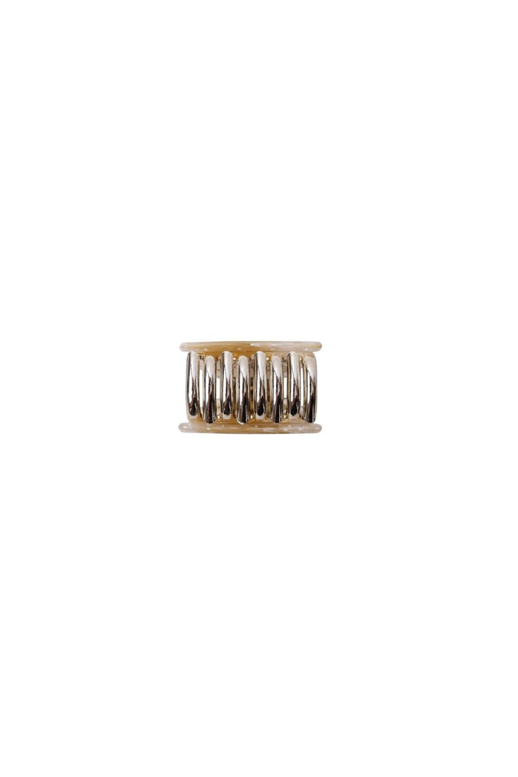 Black Colour - Bckaya Small Hair Claw 6072 - Mustard