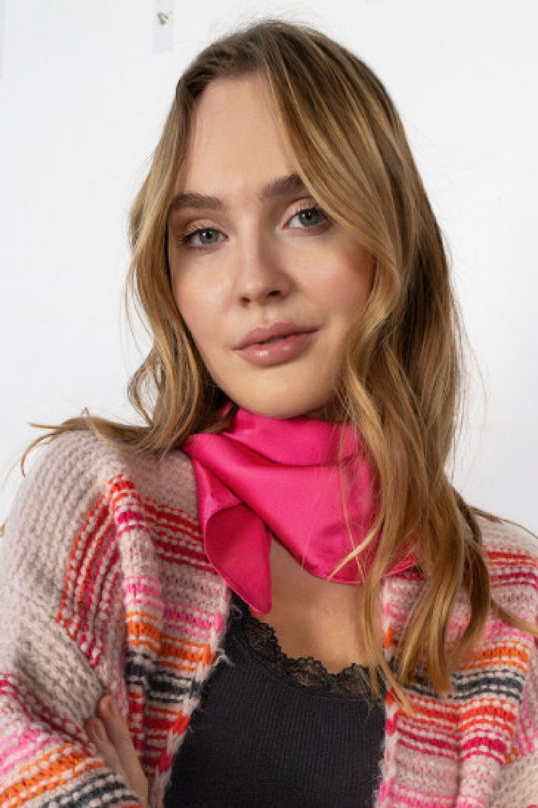 Black Colour - Bckit Mini Scarf - Pink Tørklæder 