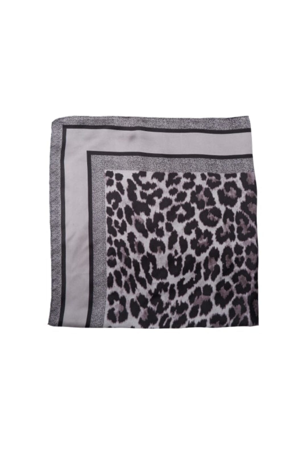 Black Colour - Bcleo Mini Scarf - Grey Leo