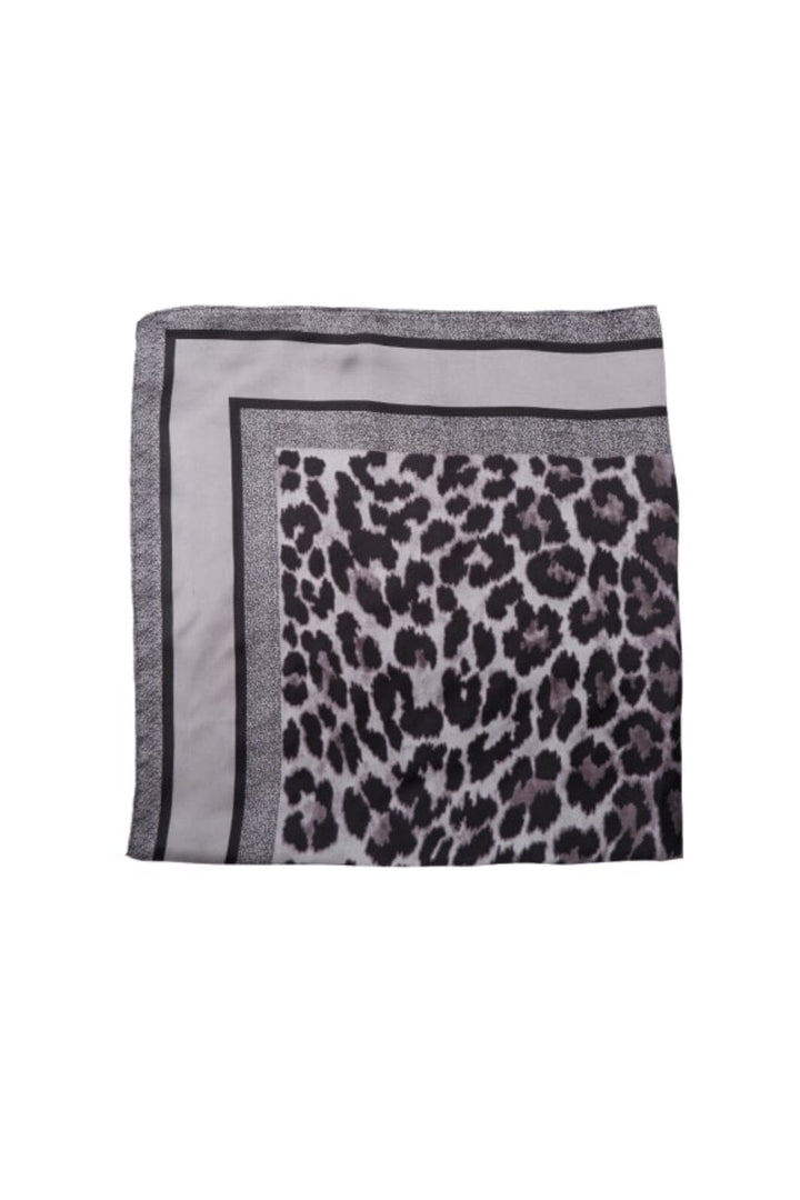 Black Colour - Bcleo Mini Scarf - Grey Leo