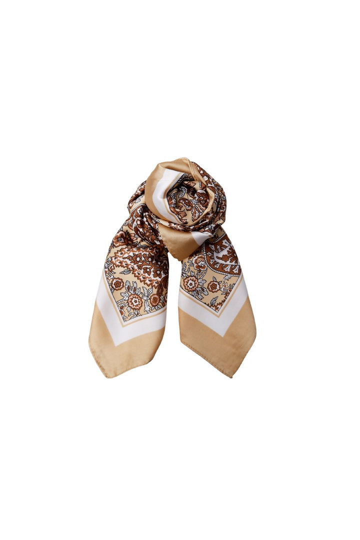 Black Colour - Bcliora Mini Scarf 3664 - Camel