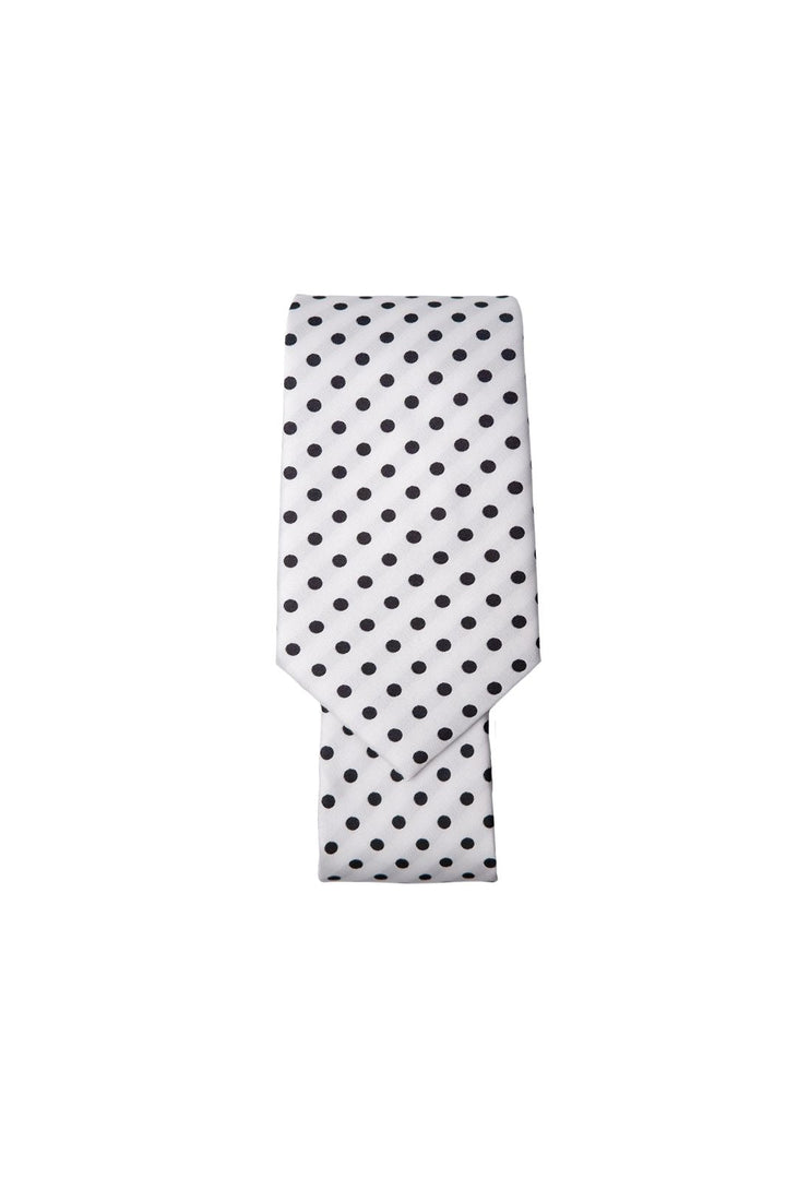Black Colour - Bclulu Tie 208437 - White Dot
