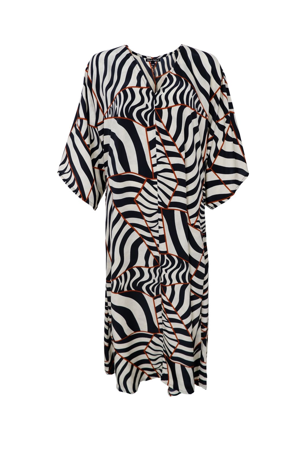 Black Colour - Bcluna Kaftan Dress 39244 - Mosaic Black