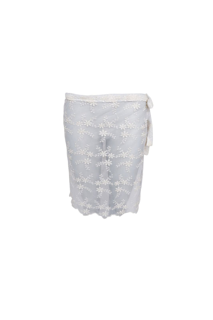 Black Colour - Bclurianna Lace Tie Skirt 3670 - Creme