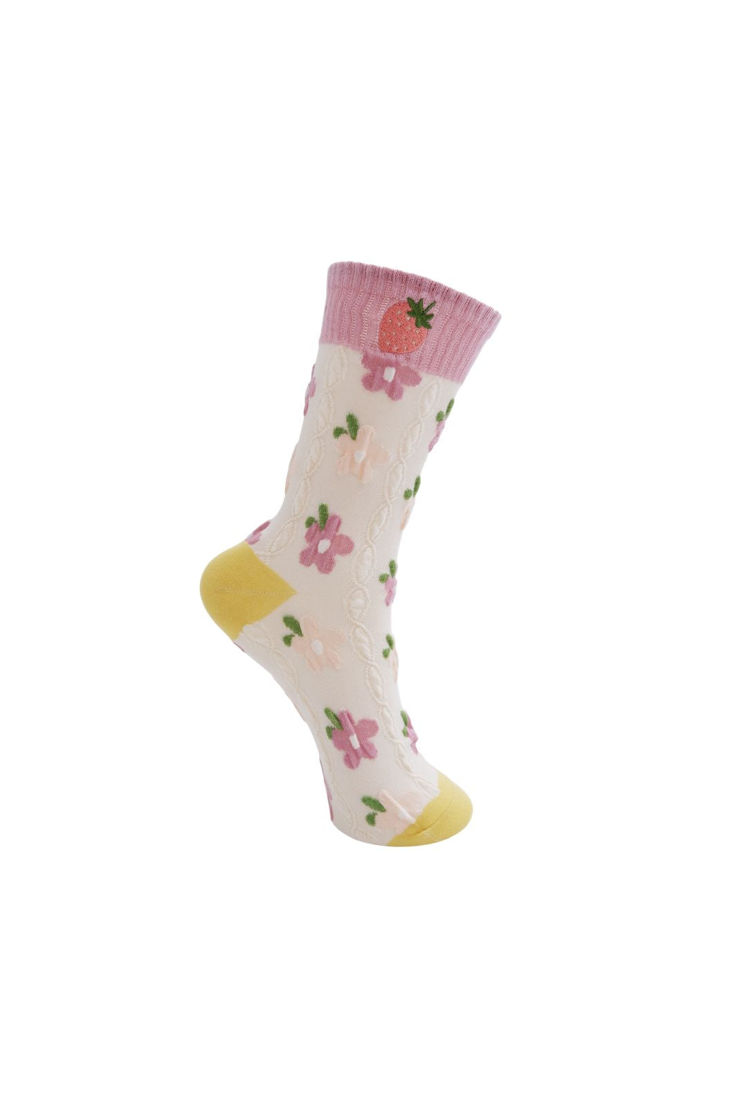 Black Colour - Bcmae Sock 8524 - Rose Yellow