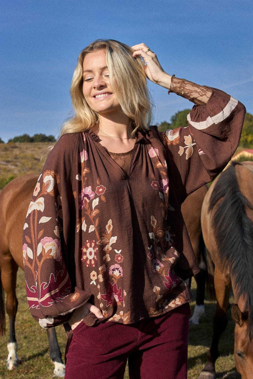 Black Colour - Bcmarigold Blouse 41024 - Coffee Bluser 