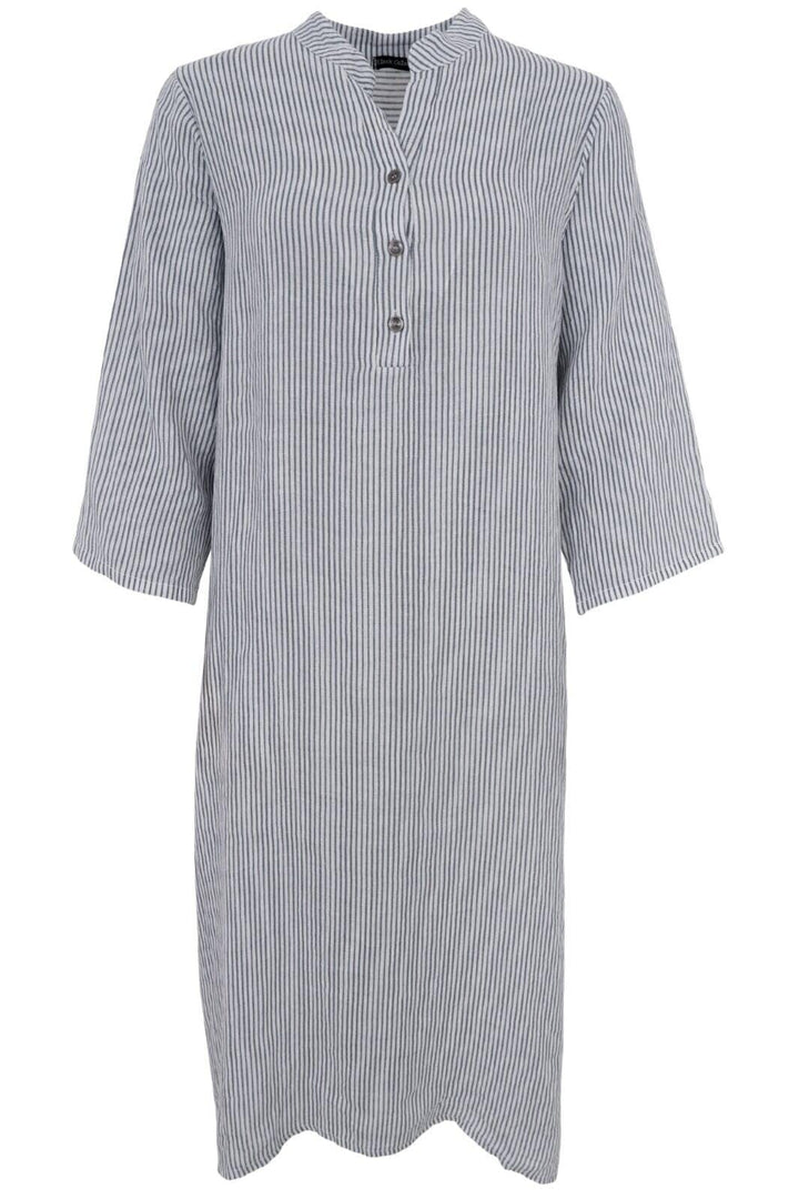 Black Colour - Bcmelina Linen Shirt Dress - MIDI Northern Grey