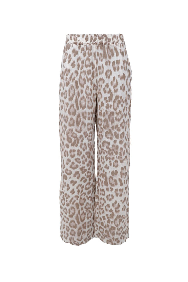 Black Colour - Bcmelina Wide Linen Pant 41114 - Nougat Leo