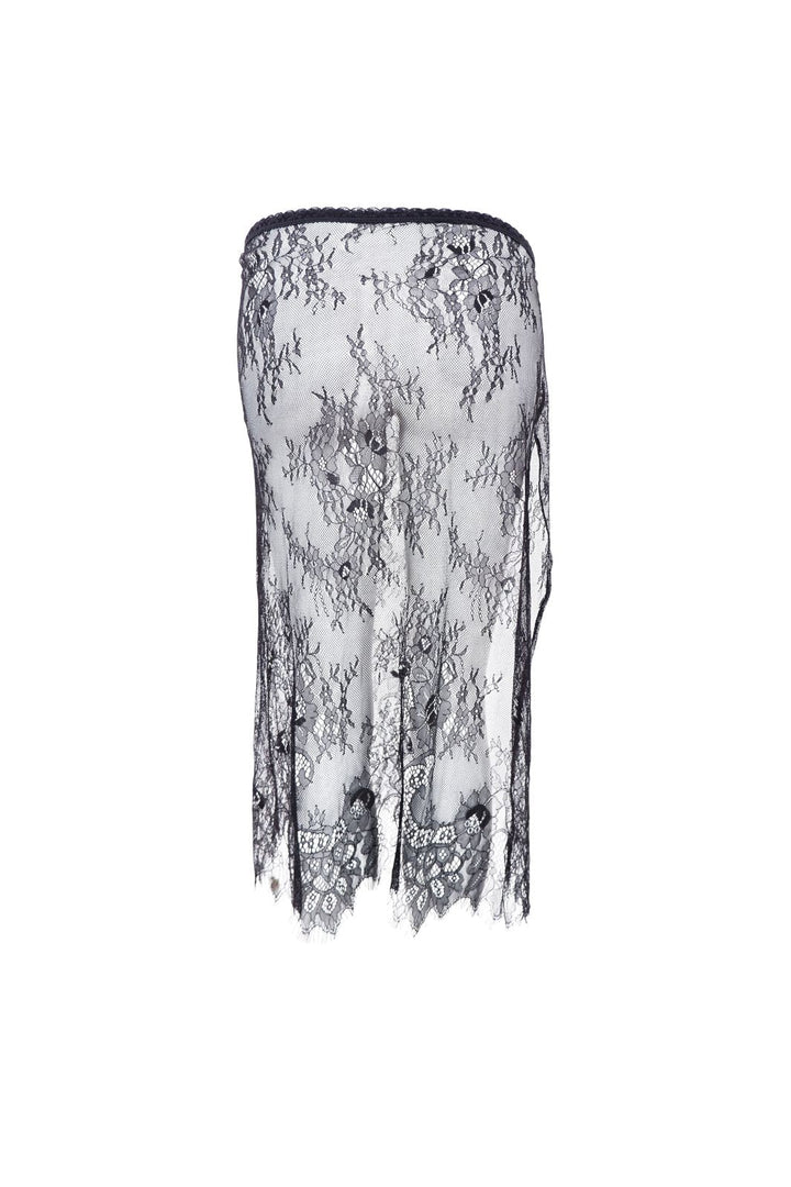 Black Colour - Bcorianna Lace Tie Skirt 208424 - Black