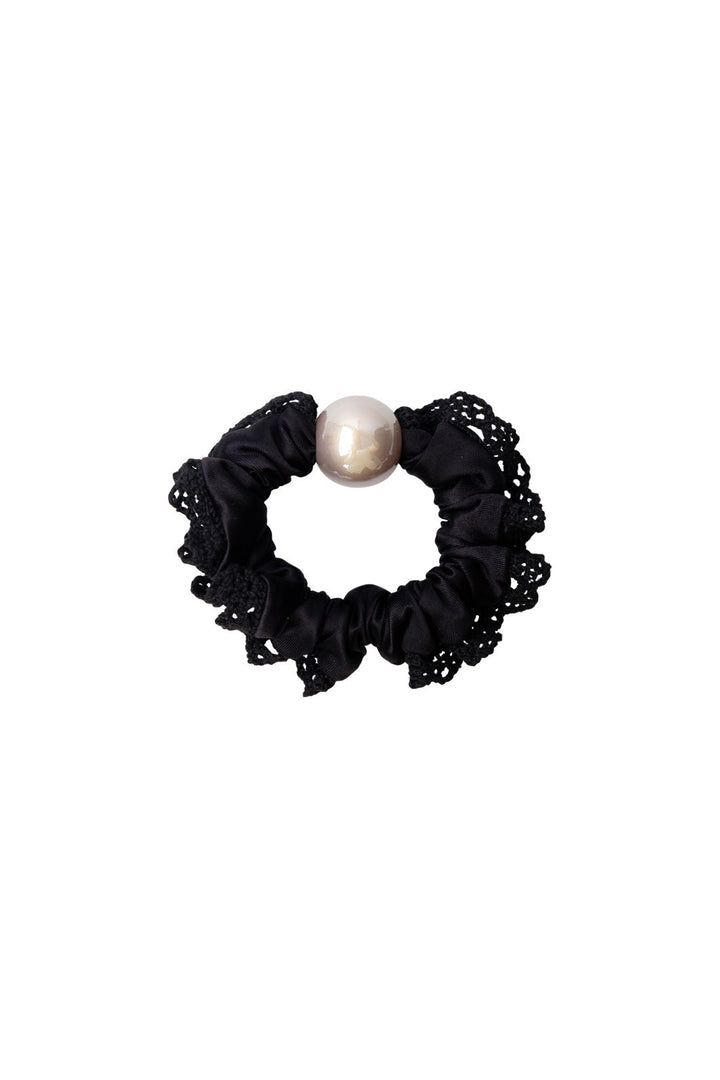 Black Colour - Bcpetal Mini Scrunchie 6868 - Black