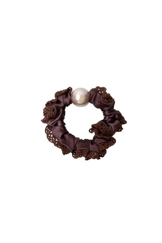 Black Colour - Bcpetal Mini Scrunchie 6868 - Coffee