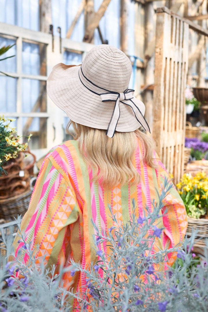 Black Colour - Bcportofino Ribbon Hat 8045 - Beige