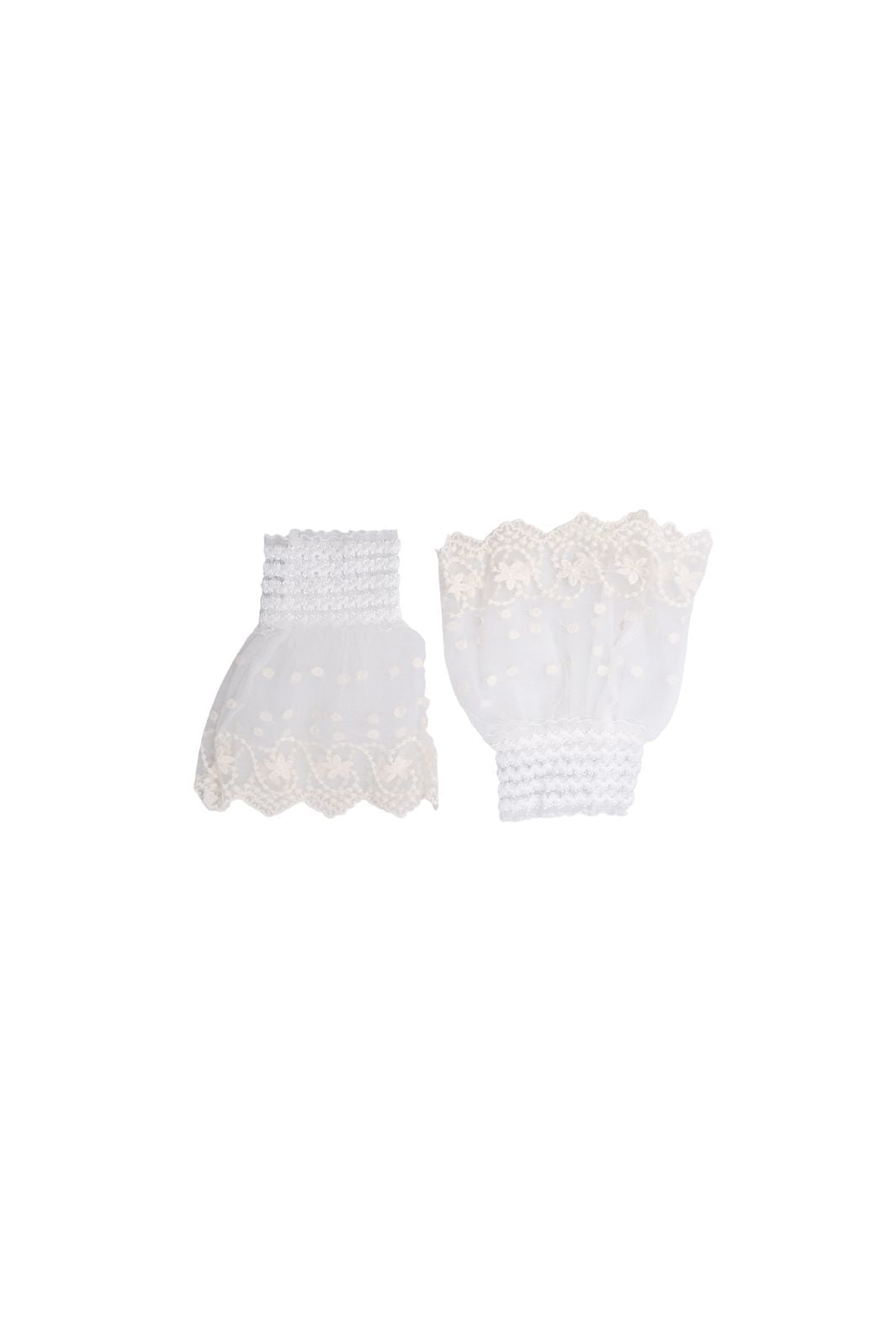 Black Colour - Bcreeva Lace Cuffs 208452 - Off White