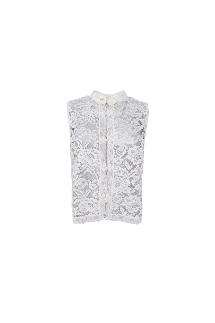 Black Colour - Bcrosa Napoleon Top 41300 - Shirts - Off White