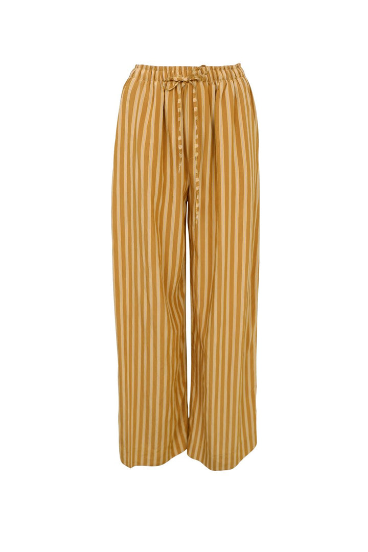 Black Colour - Bcsienna Striped Pant 41243 - Mustard