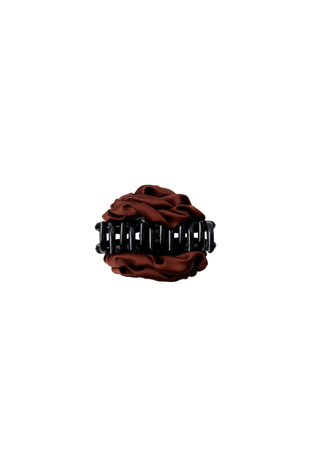 Black Colour - Bcsimona Flower Satin Hair Claw 6075 - Coffee