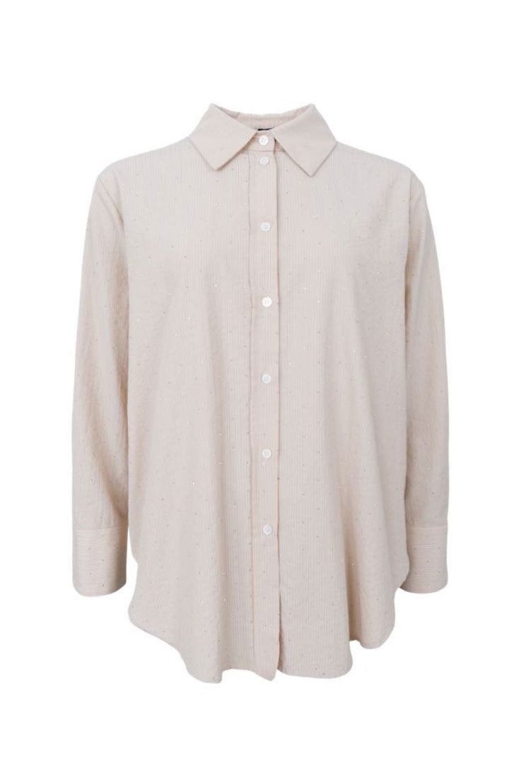 Black Colour - Bcstarry Strass Shirt 40786 - Cream Skjorter 