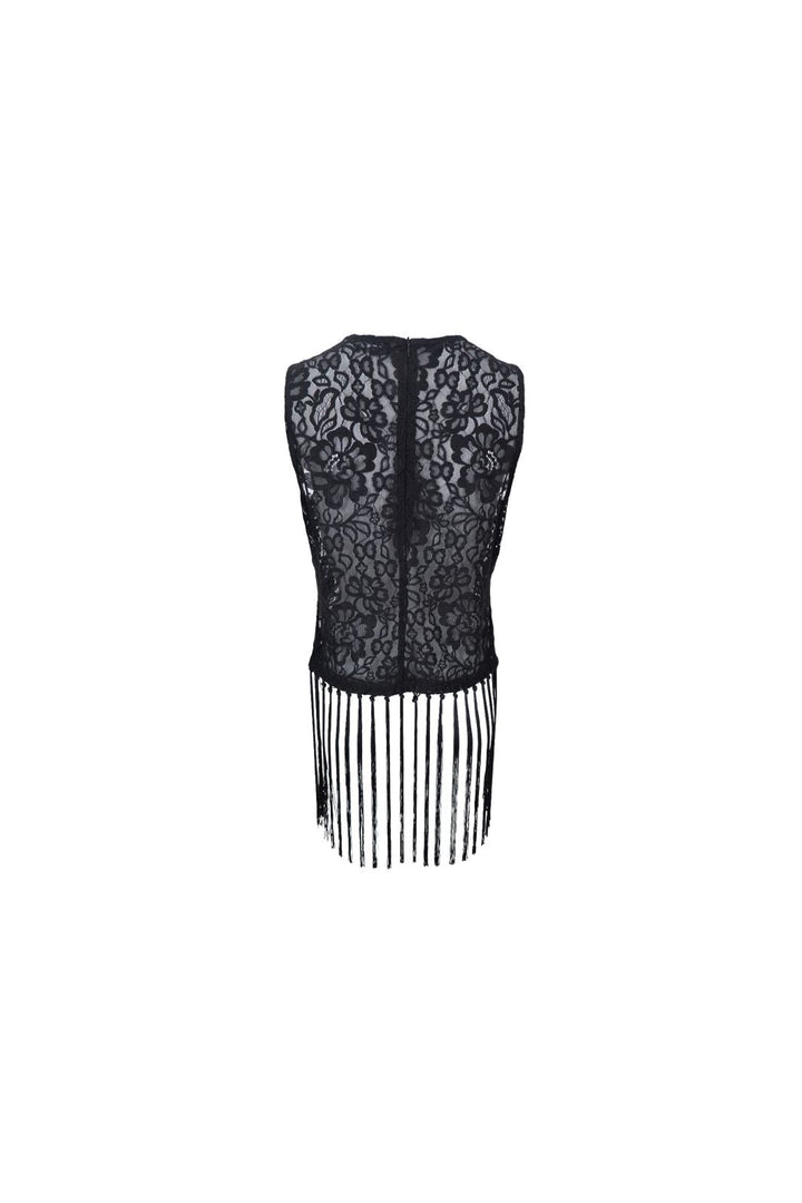 Black Colour - Bcvea Frill Top 41276 - Shirts - Black